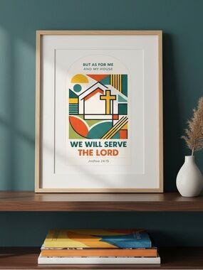DDS Art Print, 8x10, Bible Verse, Paper Print, Unframed, House Series